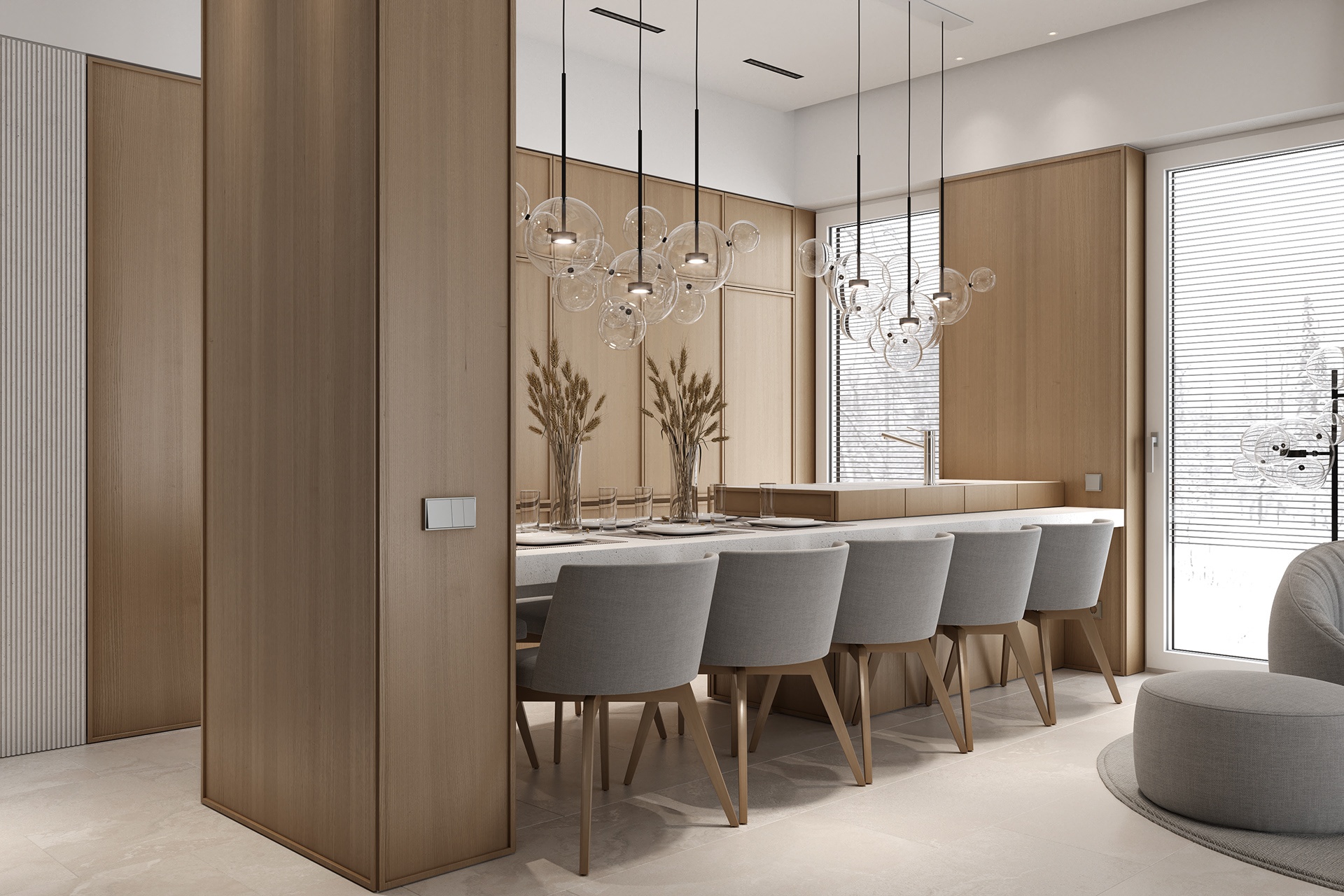 原木与灰调，勾勒的空间韵律美 | Archistudio作品-0