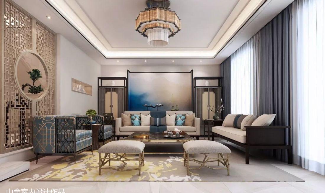 华瀚大湖公馆新中式禅意空间,展现东方美学魅力-0