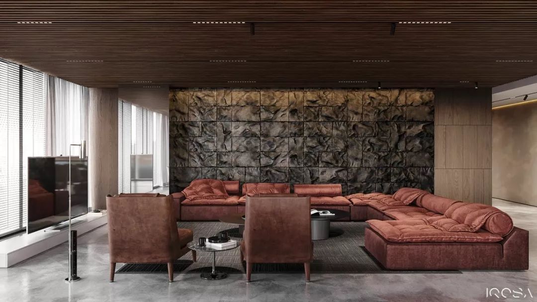 乌克兰 IQOSA 工作室打造野性公寓,粗犷与精致的完美融合-37