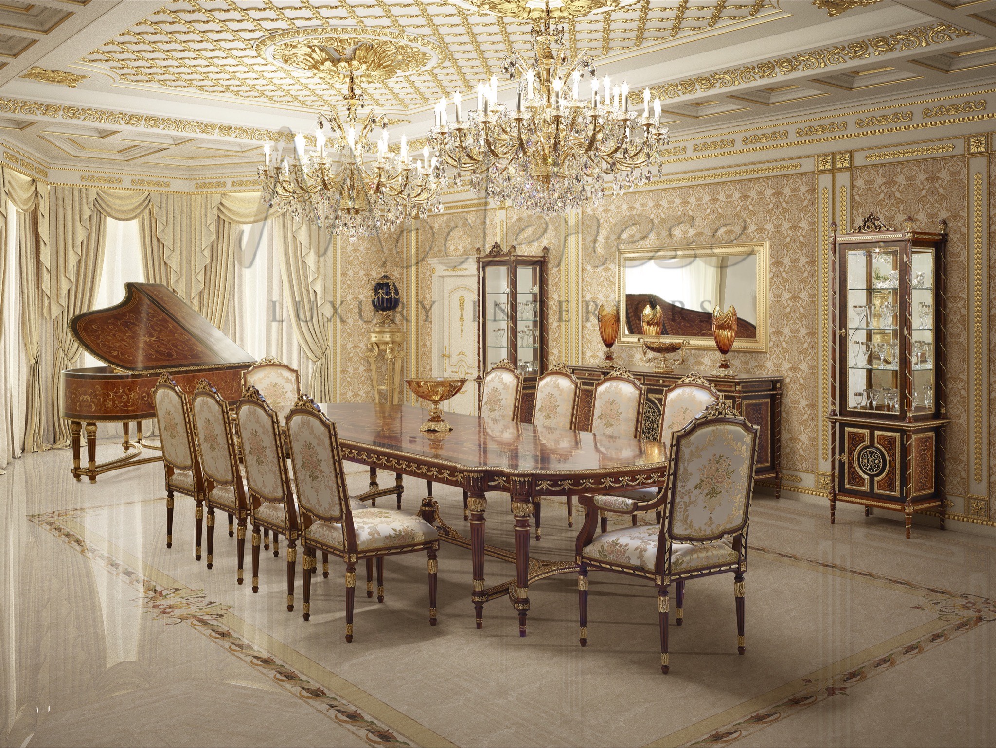 华丽高端餐厅丨MODENESE Luxury Interiors-6