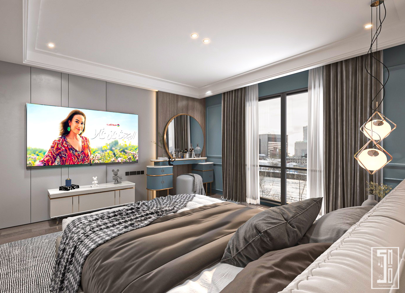 豪华卧室丨Shrouk Osman-9