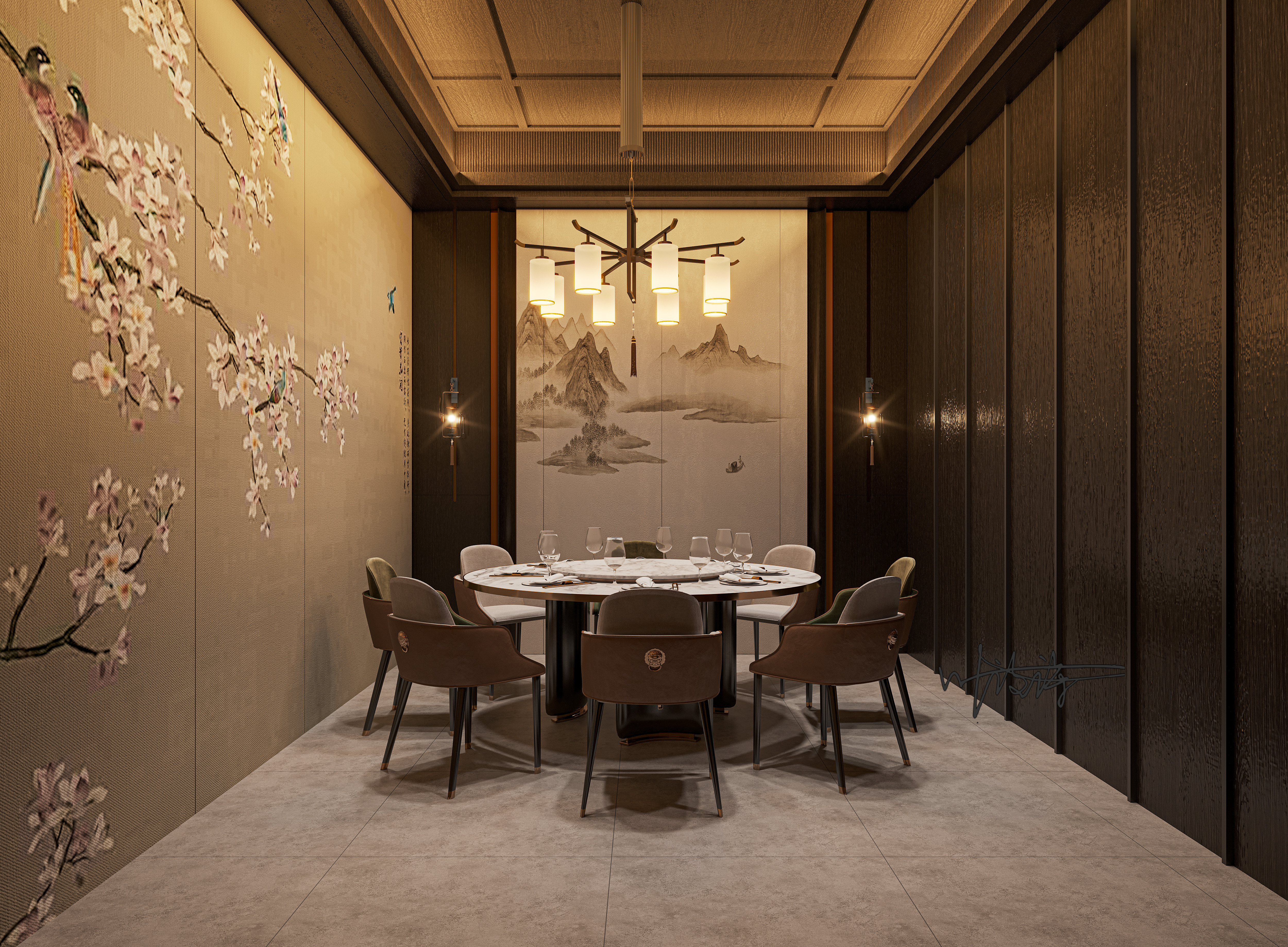 餐饮空间 中式火锅店-5