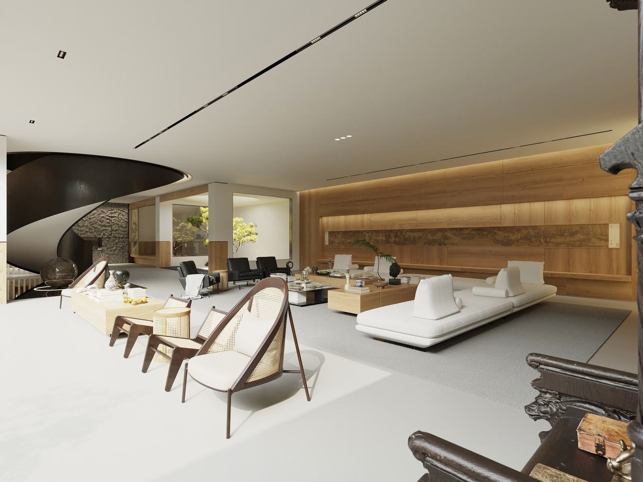 忆江南·中式别墅丨ZHBB 效果表现-24