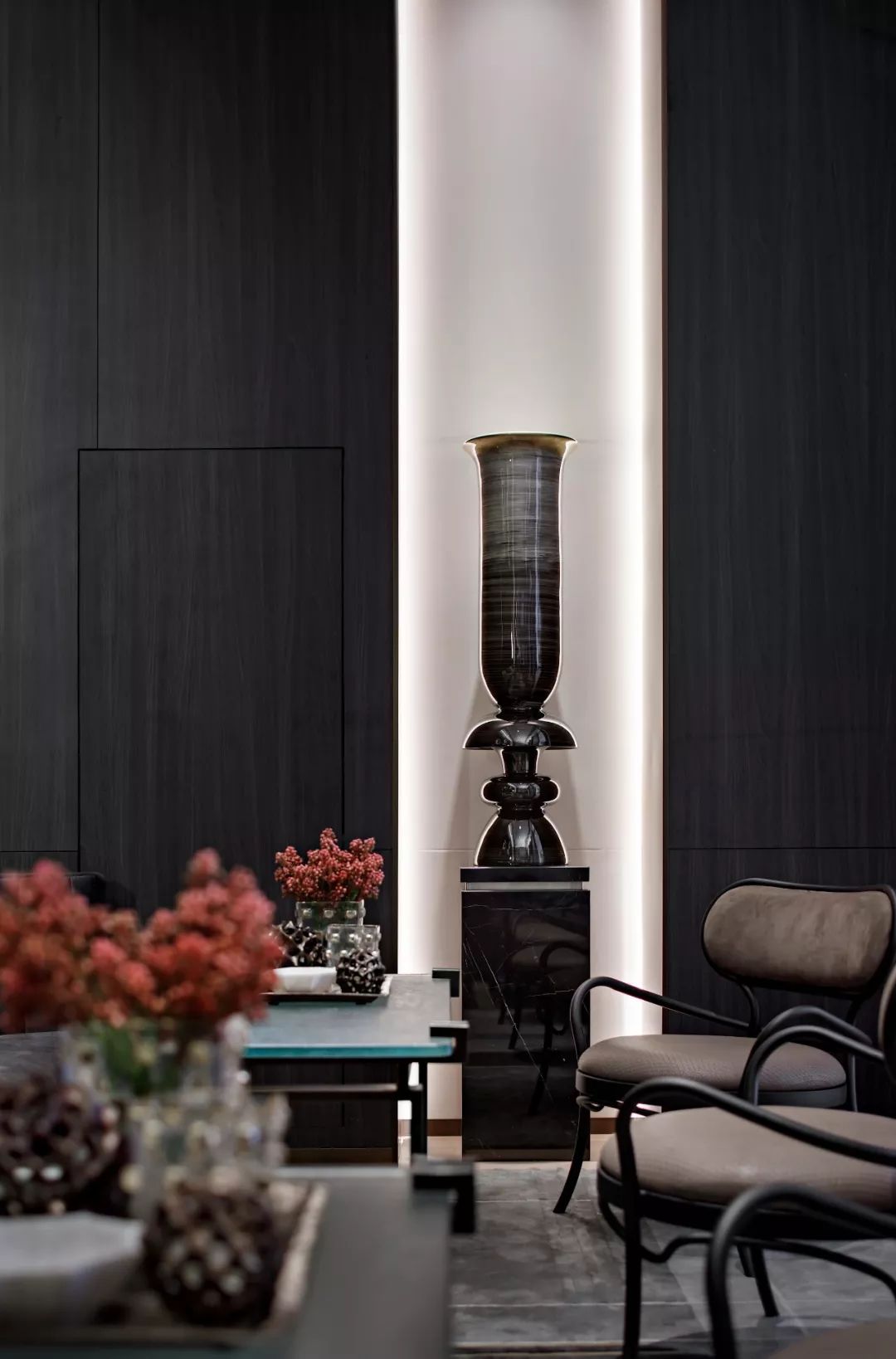 西安万科翡翠国宾营销中心 | 现代优雅的 New Art Deco 空间-34