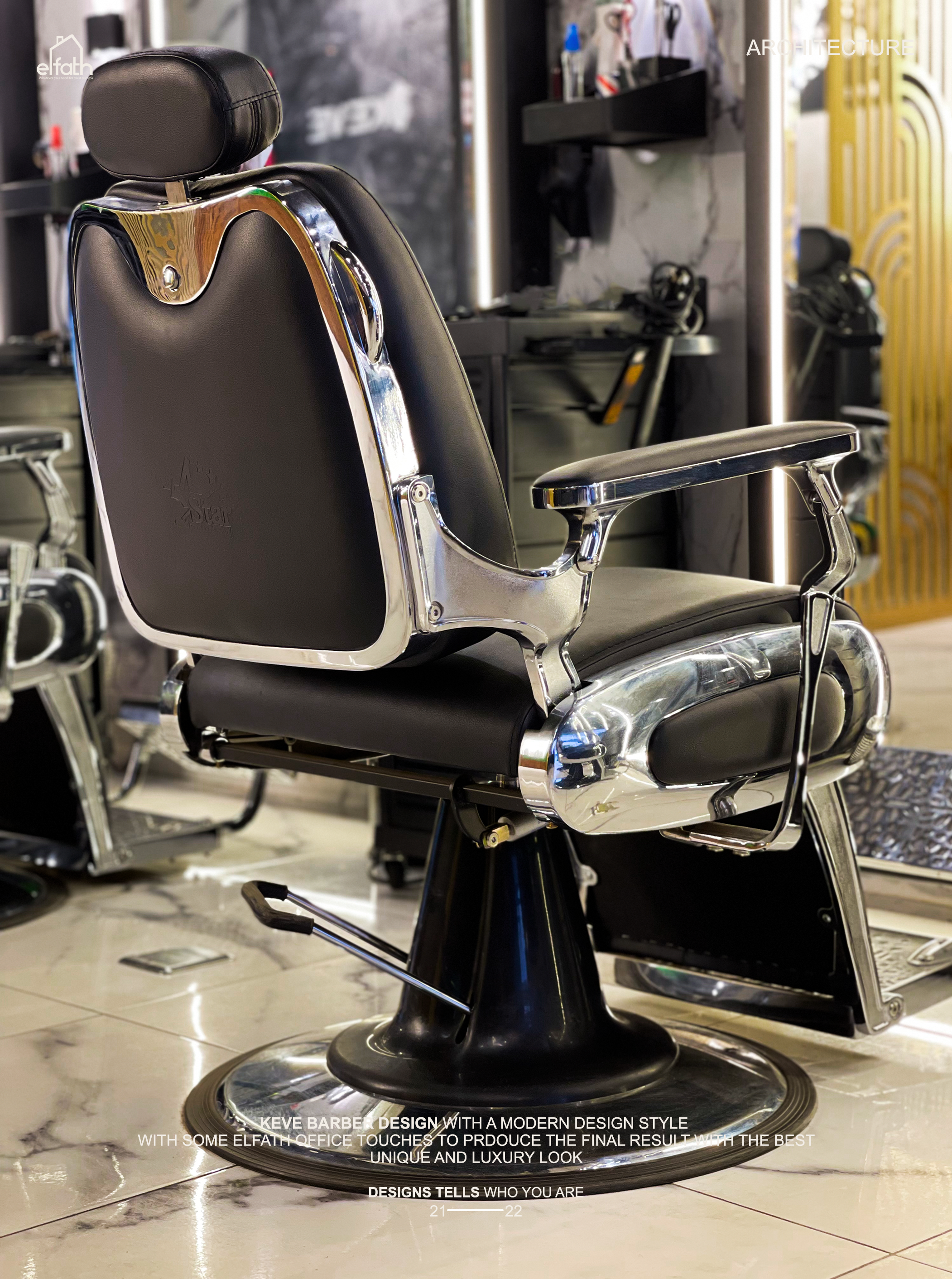 Keve barber - interior design --7