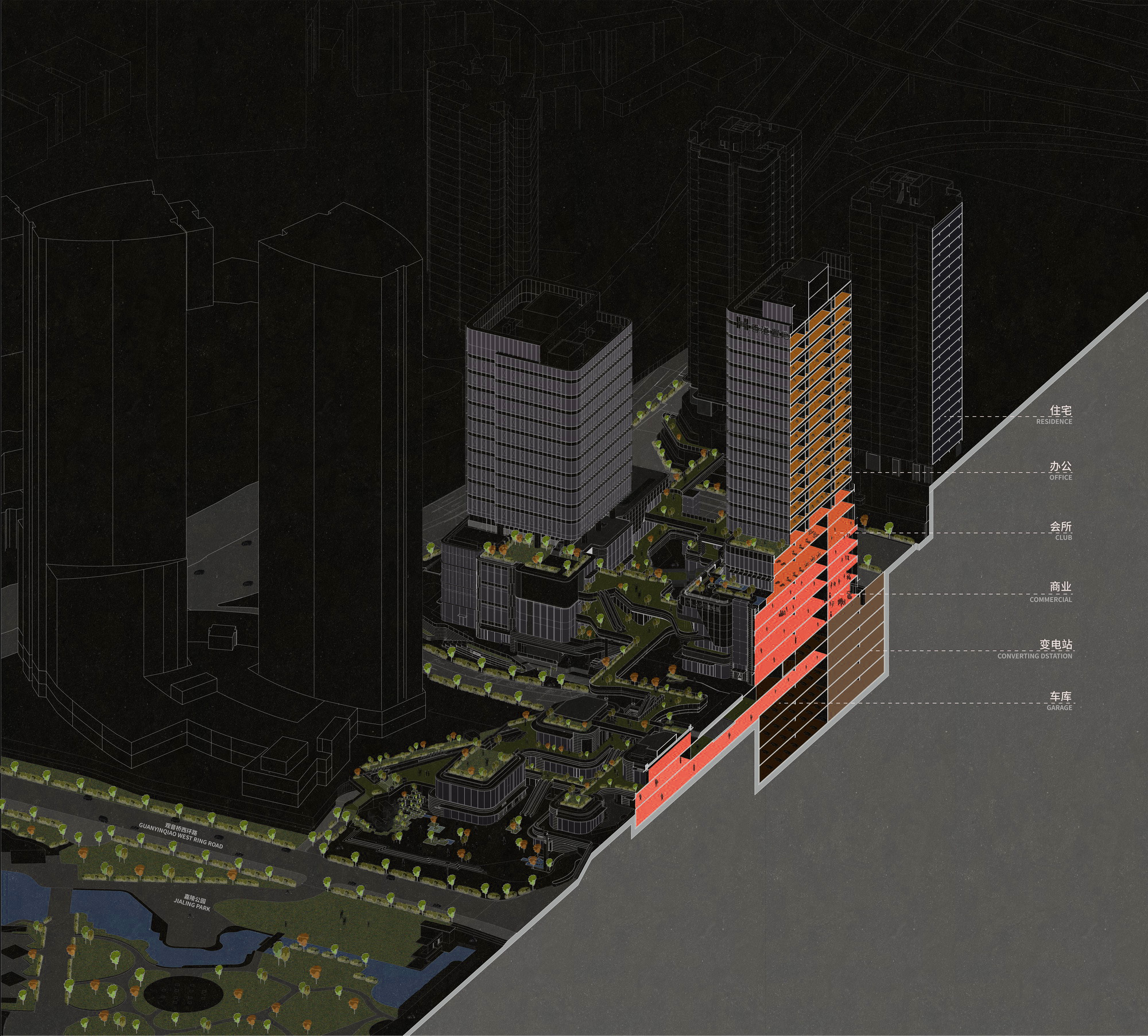 重庆启元综合开发丨中国重庆丨goa大象设计,DPH设计事务所等-34