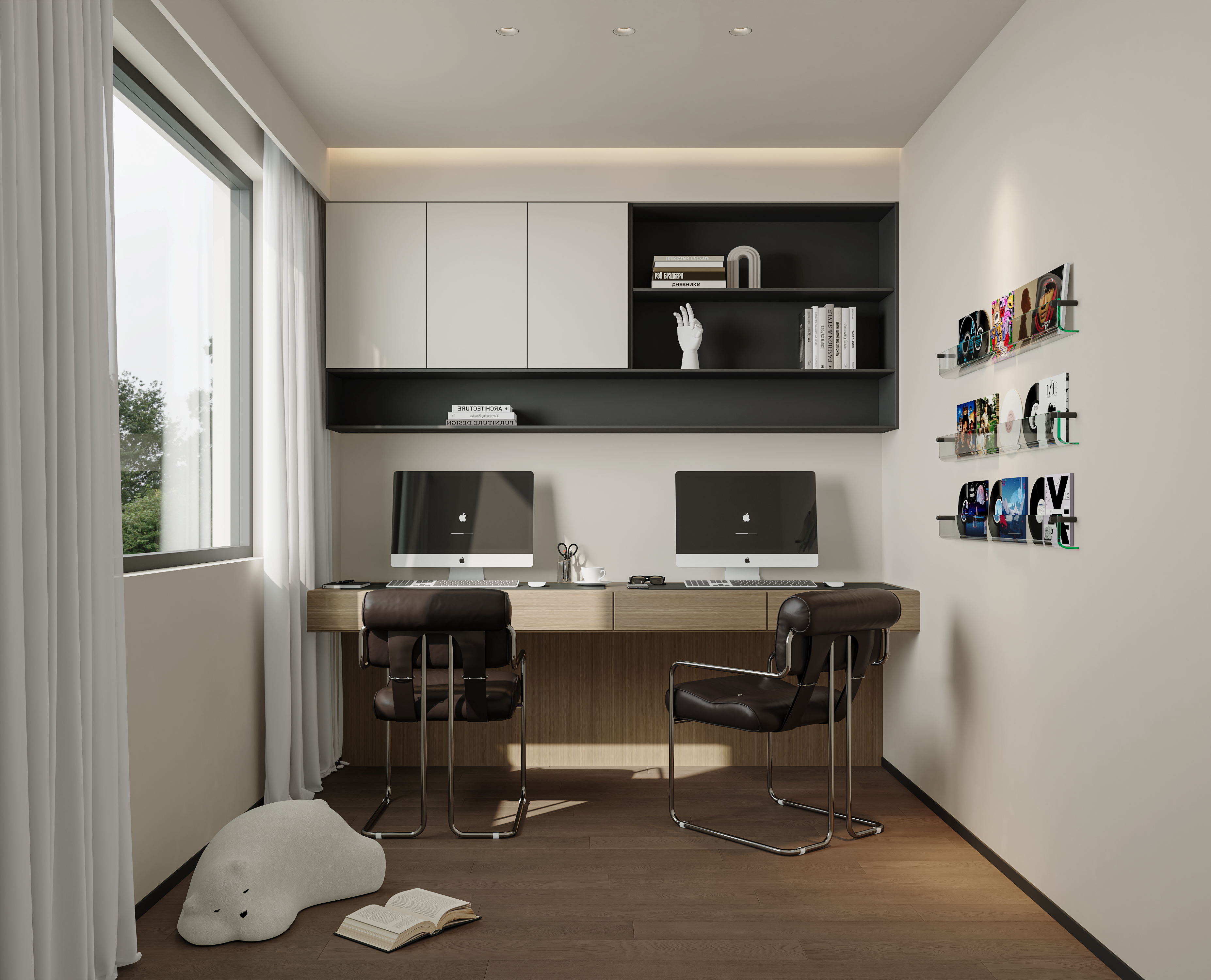 绘感视觉设计——奶油风客餐厅别墅案例-12