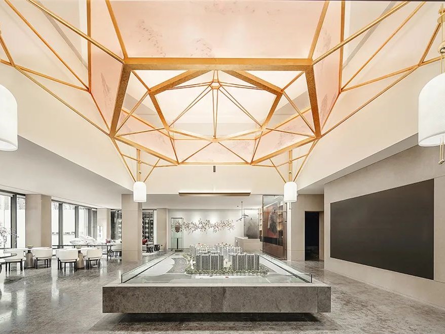 南京华侨城路劲南京山语隽府售楼处丨中国南京丨春山秋水设计-3