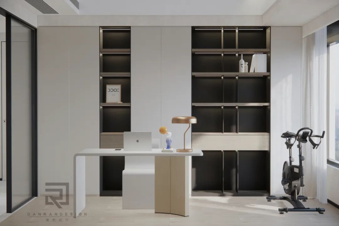 嘉陵江天 · 220㎡天际大平层的阔景设计与生活品味丨中国渝北丨澹然团队,橙色软装-57