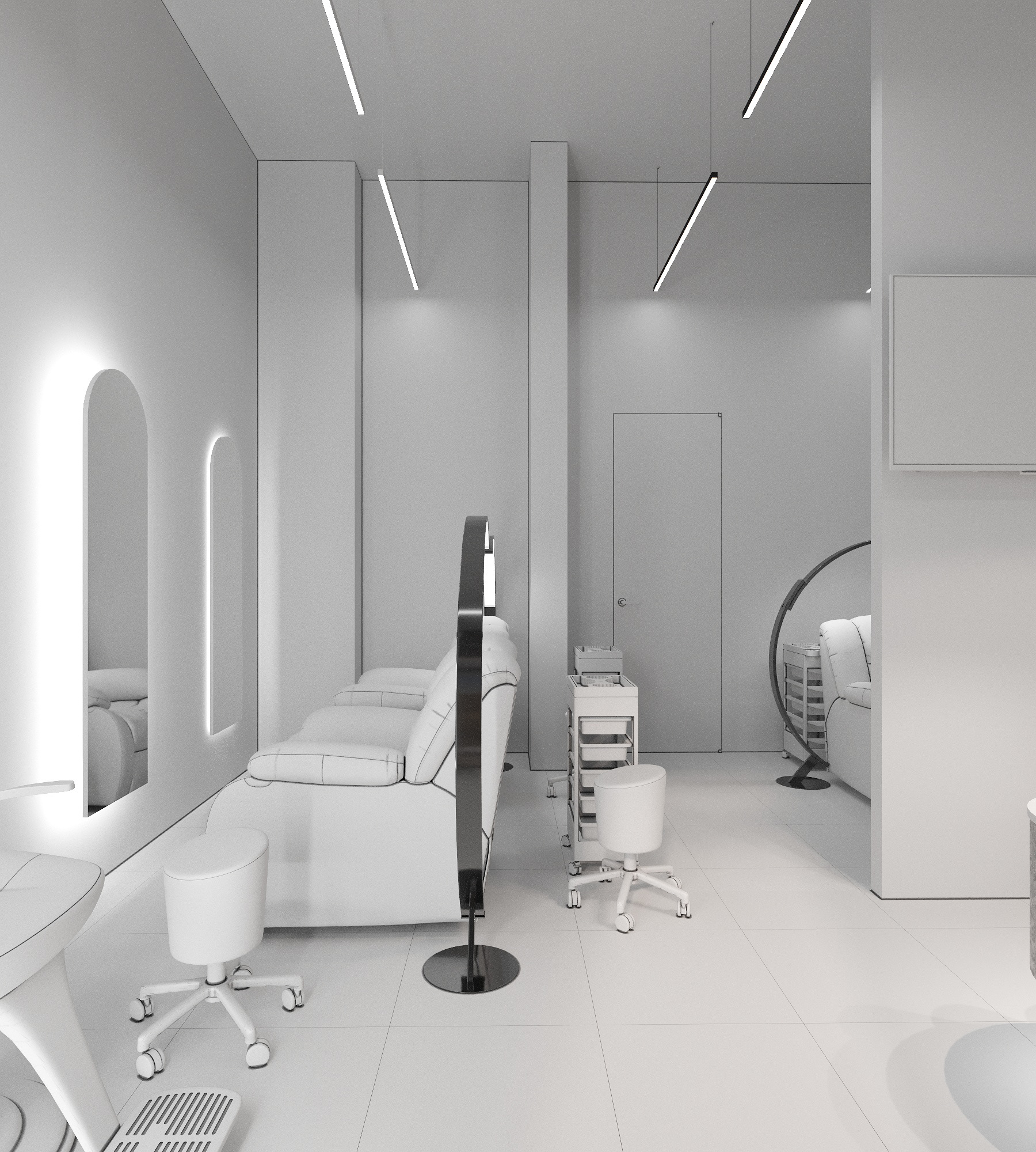 莫斯科睫毛嫁接沙龙室内设计丨布基纳法索波尼-17