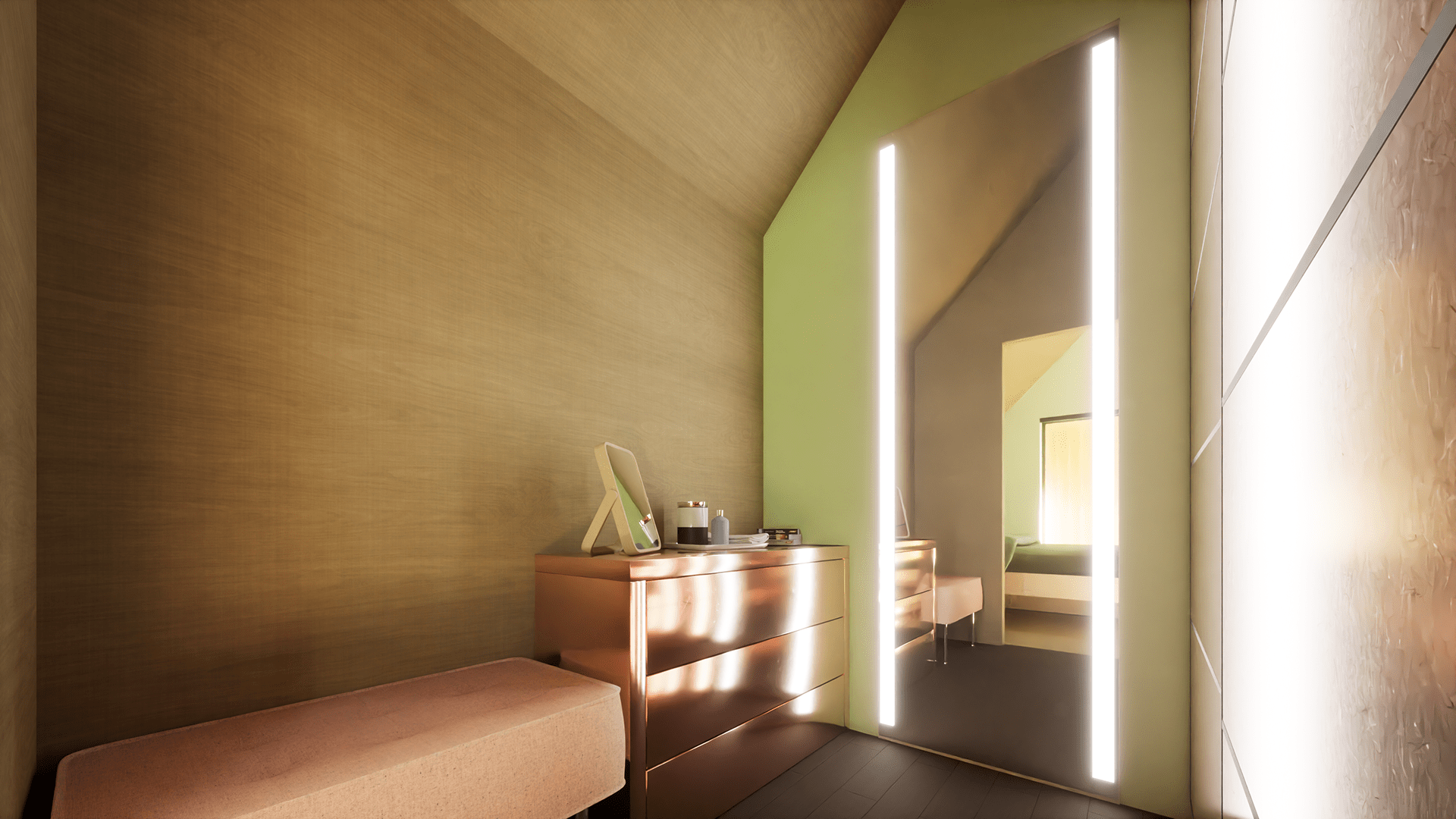 多功能室,客厅+厨房,浴室-7