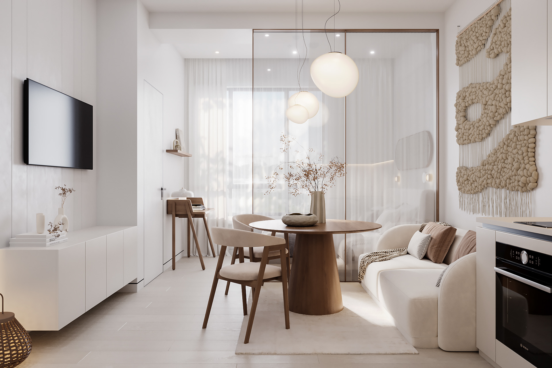 Light Minimal Apartment Interior-1