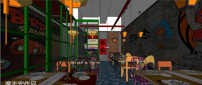 柒八 9 青春时尚主题火锅餐厅,重现 70-90 年代回忆的设计佳作-17