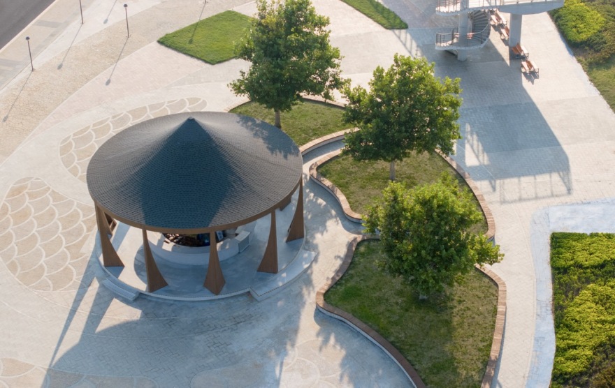 烟台黄金海岸天马栈桥广场更新丨中国烟台丨水石设计-38