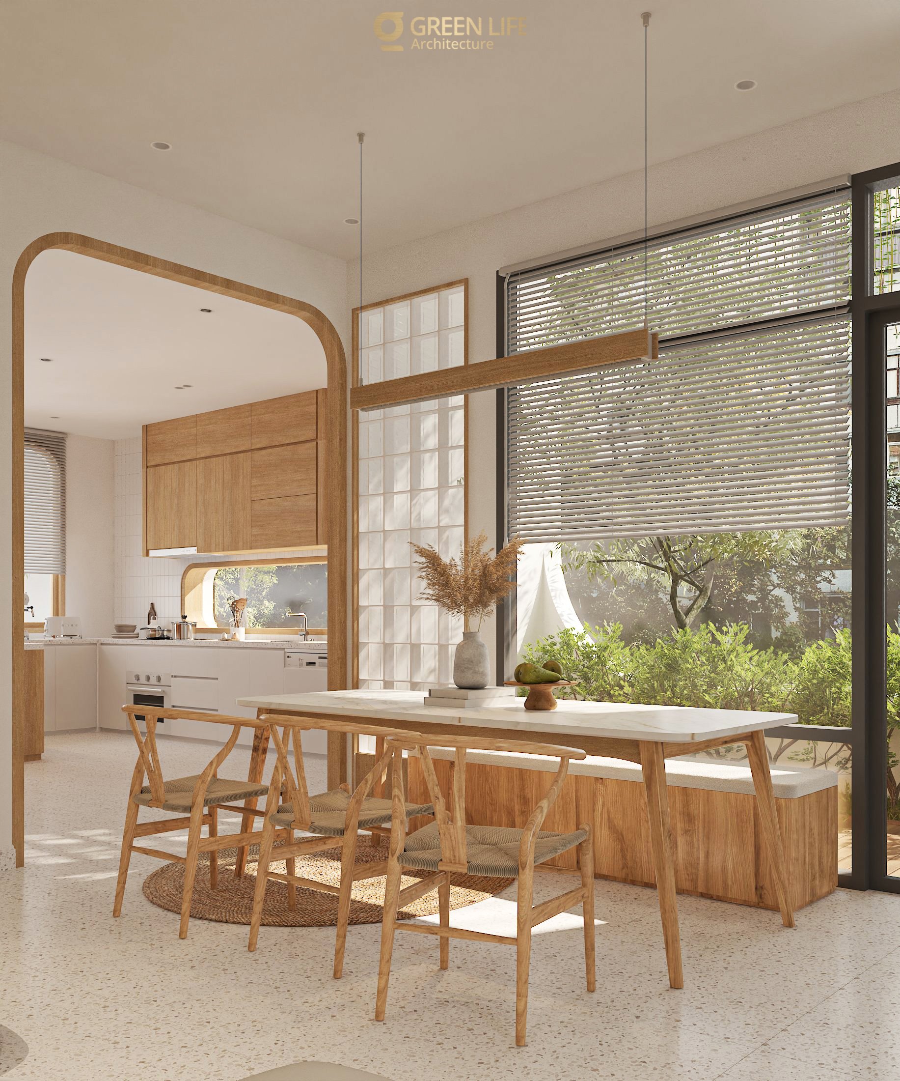 Curve House Modern Townhouse with a Soft Curved Facade-4