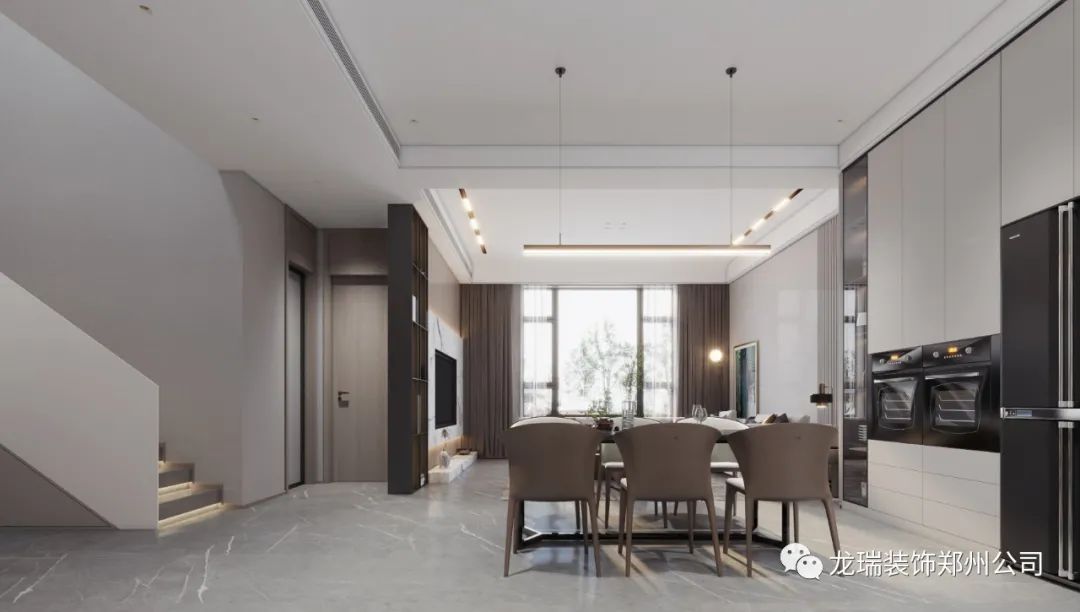 普罗理想国300㎡现代简约风丨郑州龙瑞装饰工程有限公司-26