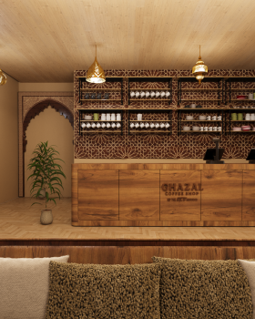 Moroccan-Inspired Coffee Shop | 3Ds Max Visualization
