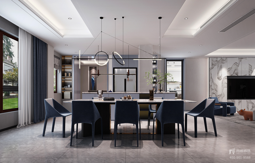 金色宝坻 480m²现代轻奢住宅设计丨中国宝坻丨上海尚层别墅装饰第一运营中心-25