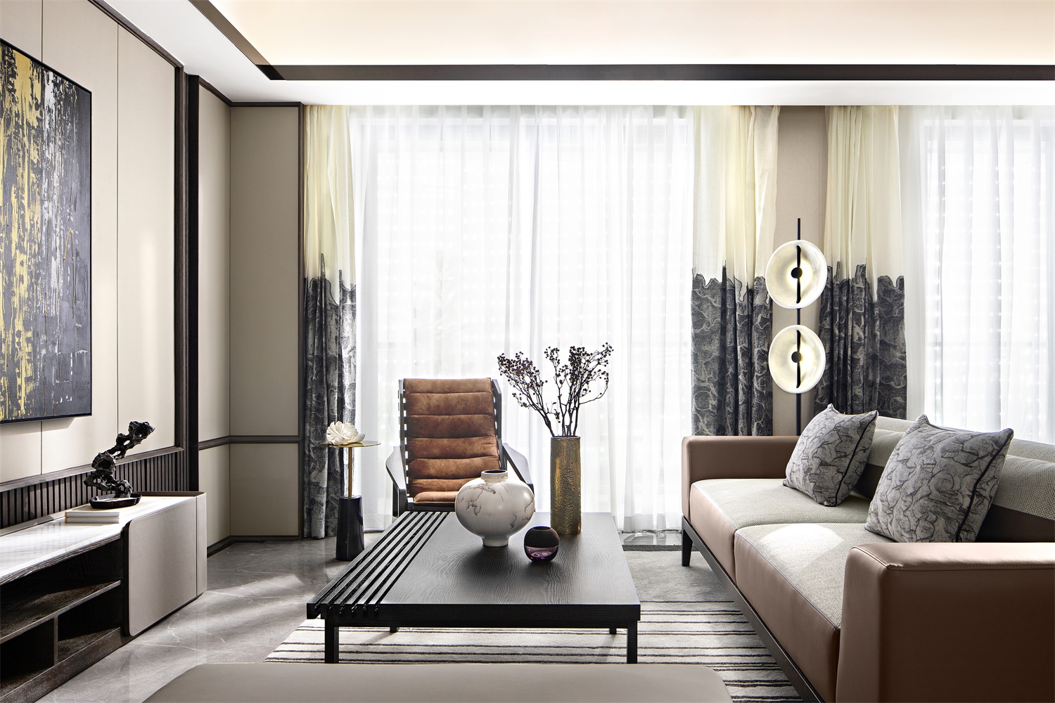 INNEST意巢设计：阳光城·檀境，典雅高贵的现代新中式-0