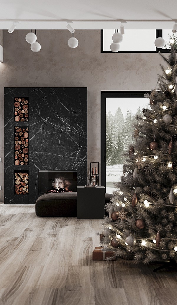 高级灰色系别墅设计 简约自然 超有格调！-18