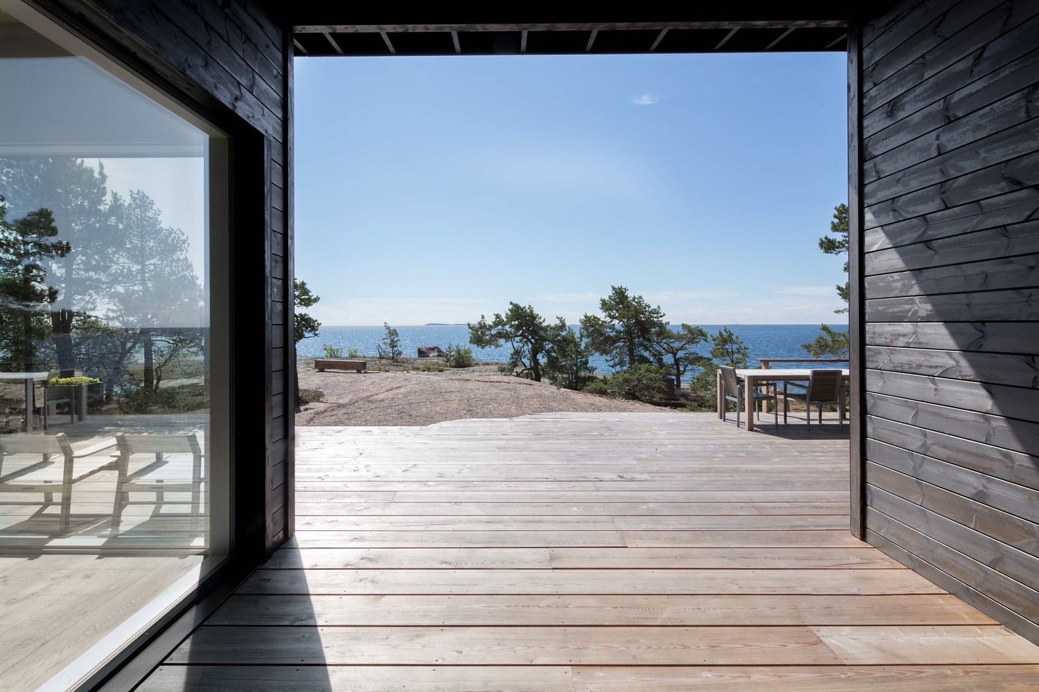 波罗的海岛屿上的现代原木建筑-56