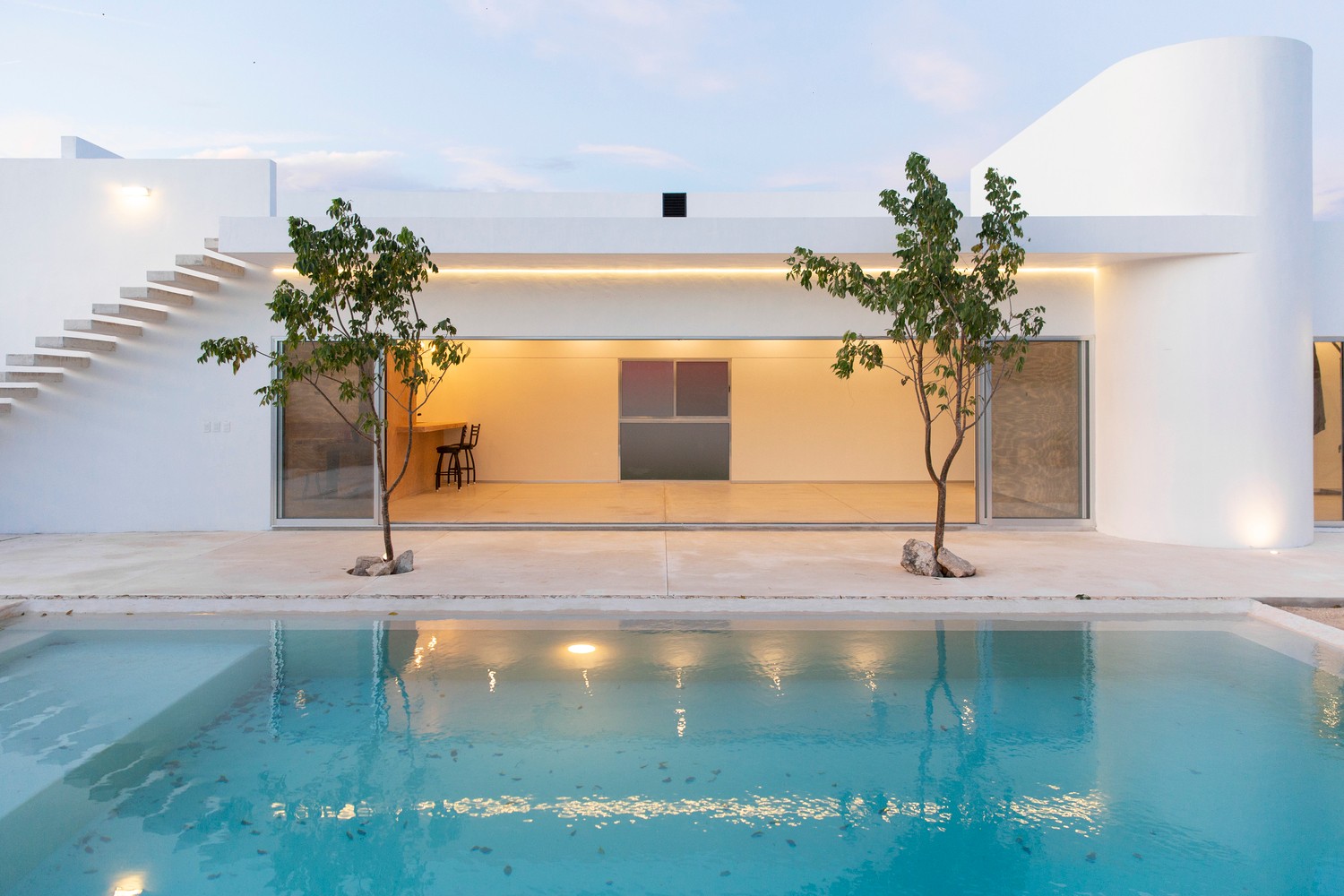 墨西哥 House O + I | 开放空间与光影游戏的住宅设计-8