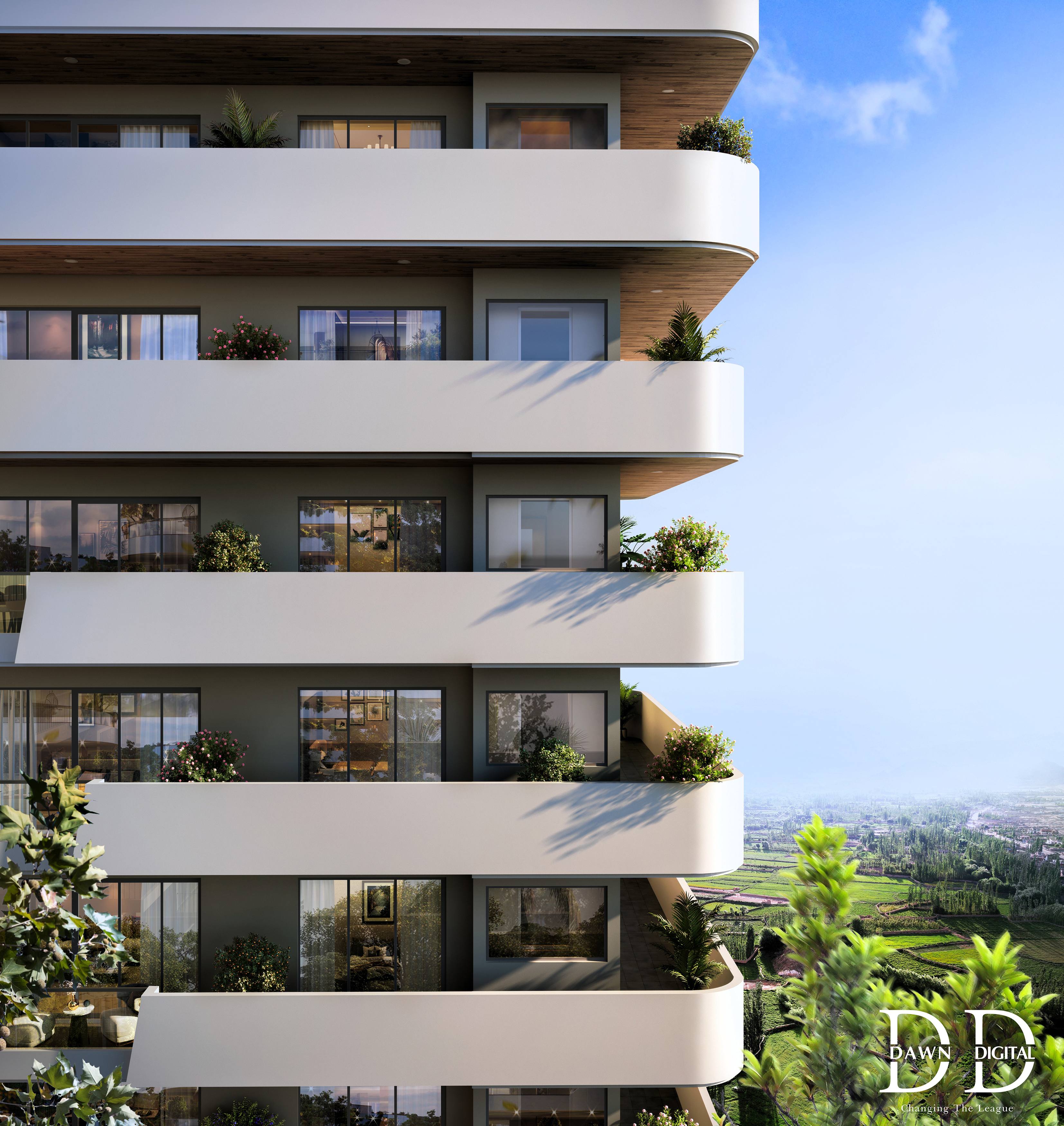 多层住宅建筑丨IndiaChandigarh丨Dawn Digital Studio-14