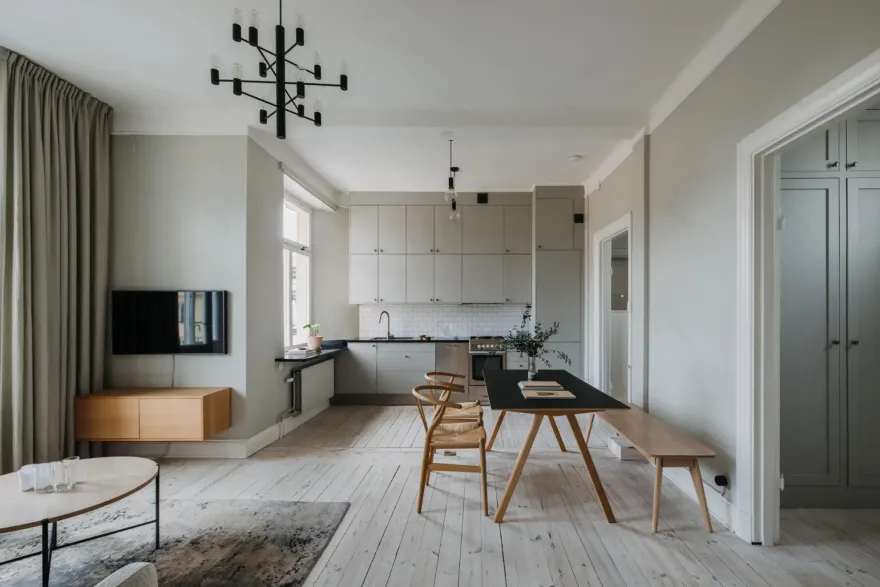 斯德哥尔摩宁静灰调一居-1