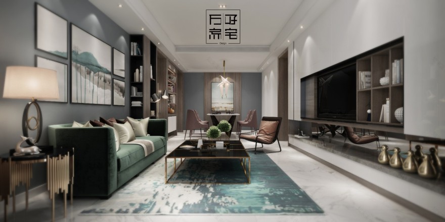 【朝庭公寓】118平「现代」高雅墨绿-14