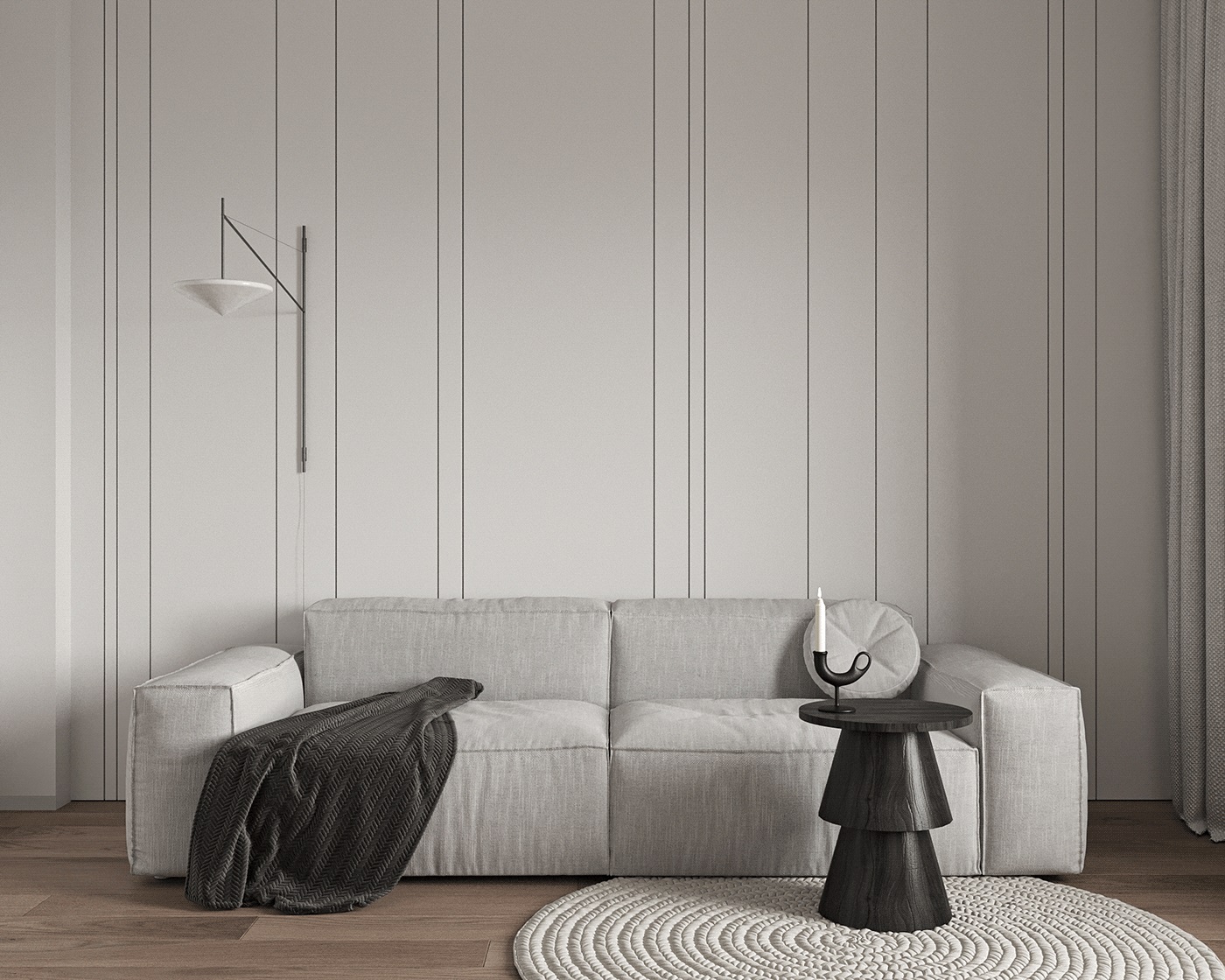 乌克兰基辅浅灰色线住宅设计-18