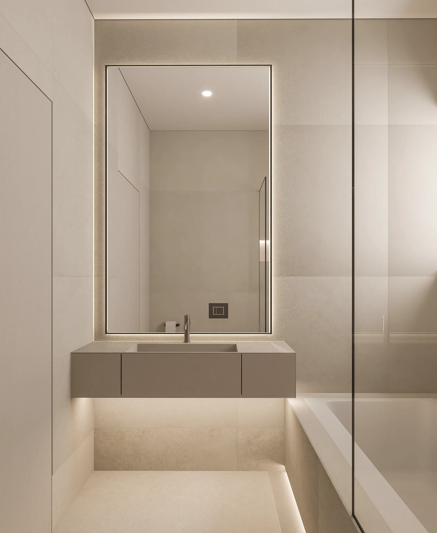 95平现代暖灰系，两居室设计！-11