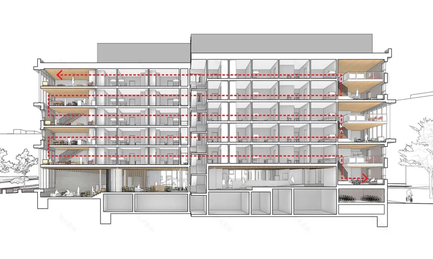 卡内基梅隆大学第五大道与克莱德楼及社区共享空间丨美国匹兹堡丨LTL Architects-16