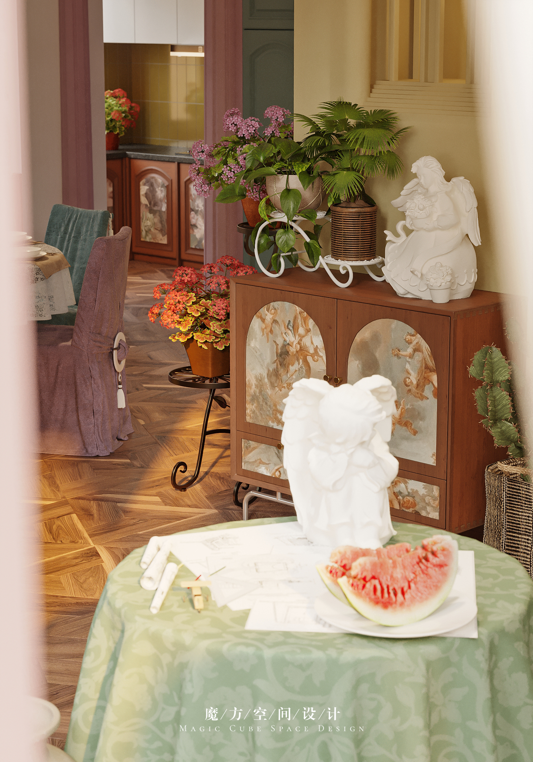 大连•法式复古别墅设计丨中国大连丨魔方空间设计-40