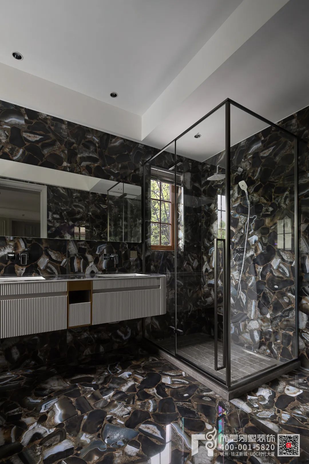 杭州香格里拉现代轻法大宅丨中国杭州丨杭州尚层装饰-80