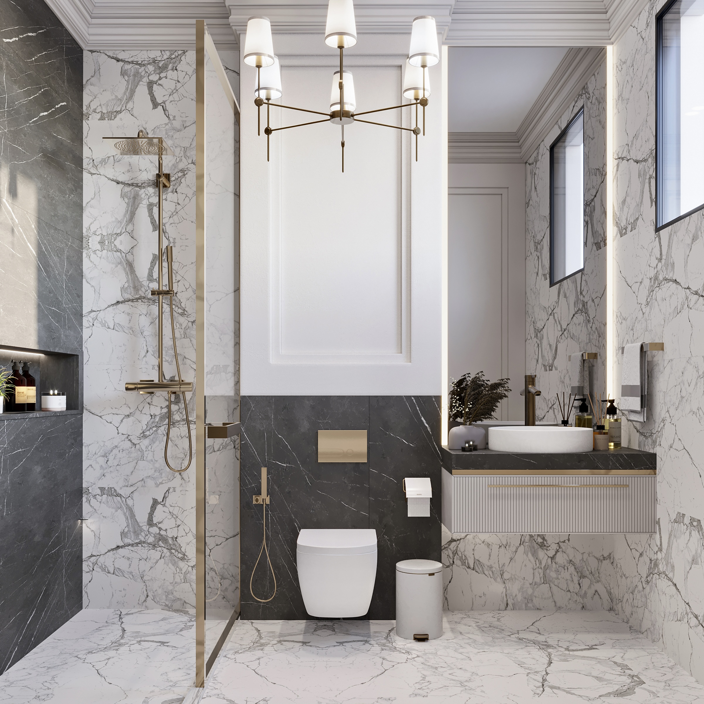 Neoclassic living-room and Home office-12