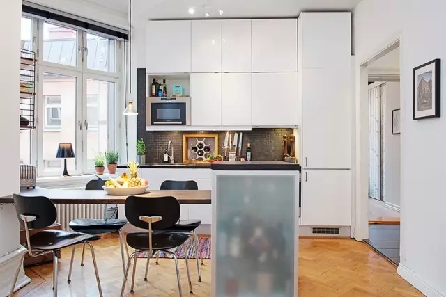 同样是奇葩户型，这个40㎡的北欧公寓看起来有60㎡！-3