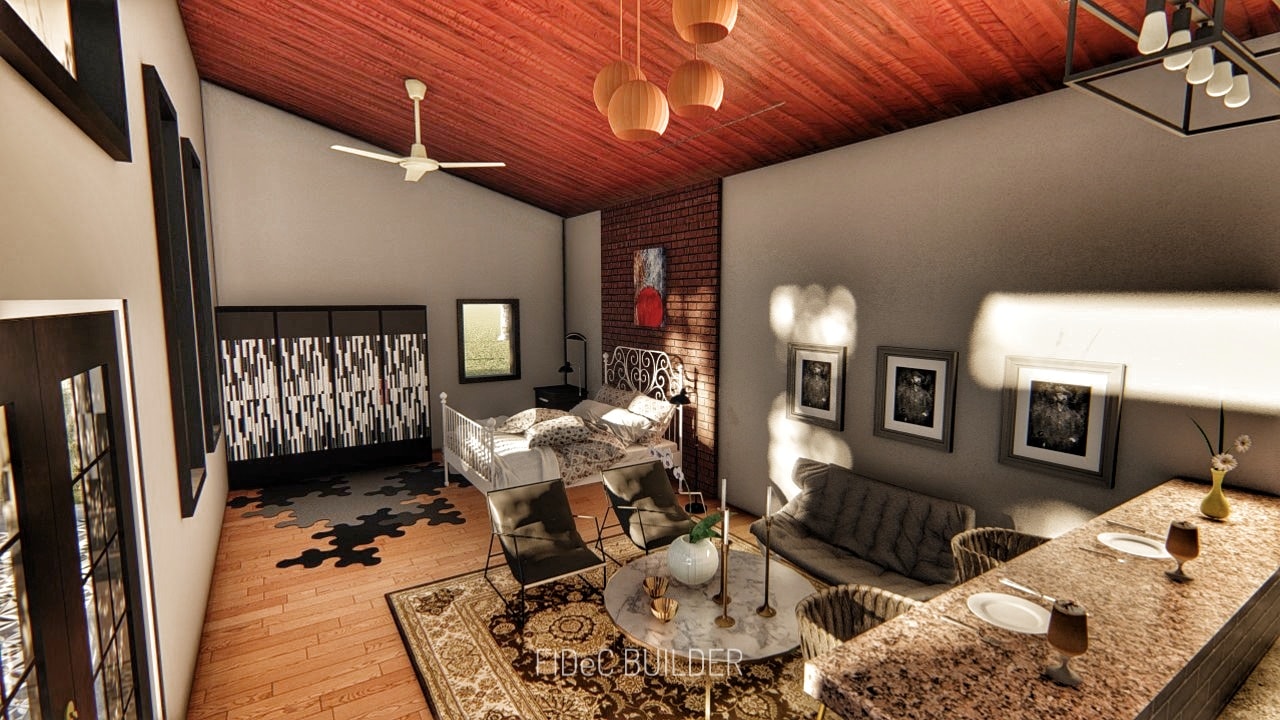 小型开放式概念度假屋设计丨FIDeC Builder-12