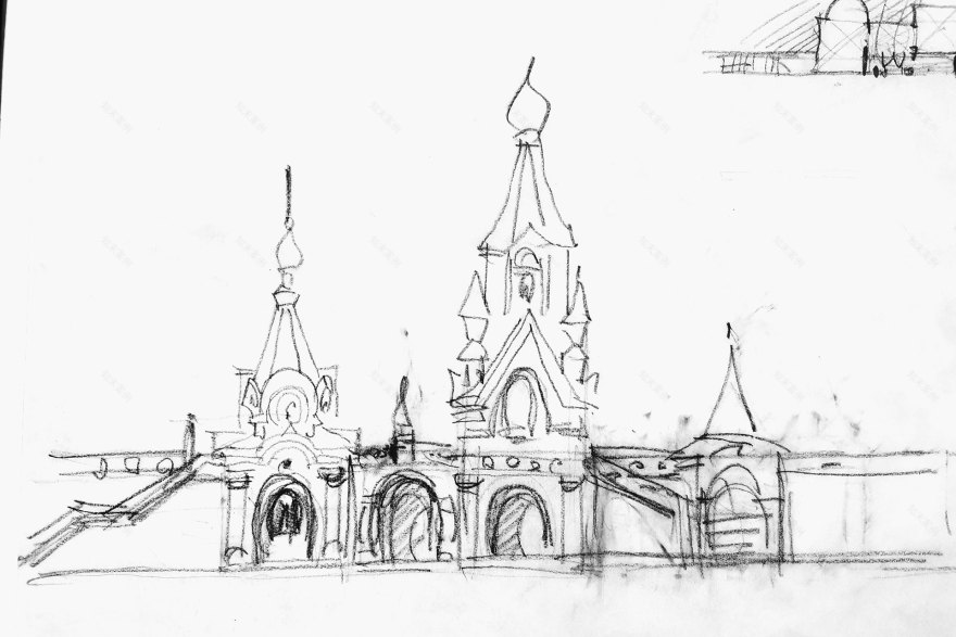 前基列耶沃庄园东正教小教堂建设及领地改善项目丨俄罗斯莫斯科丨莫斯科建筑学院“教堂建筑”教研室-15