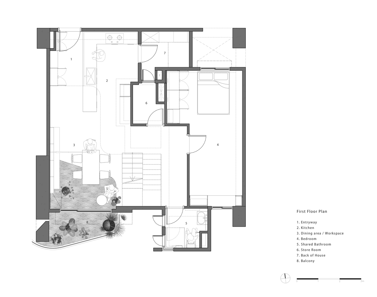 开放式设计的家庭住宅  AB House-6