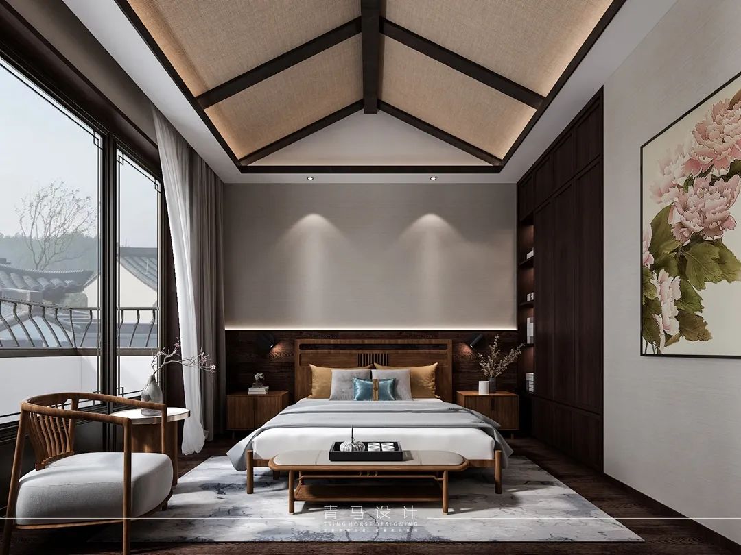 融创桃源府新中式别墅设计丨青马别墅空间设计-62