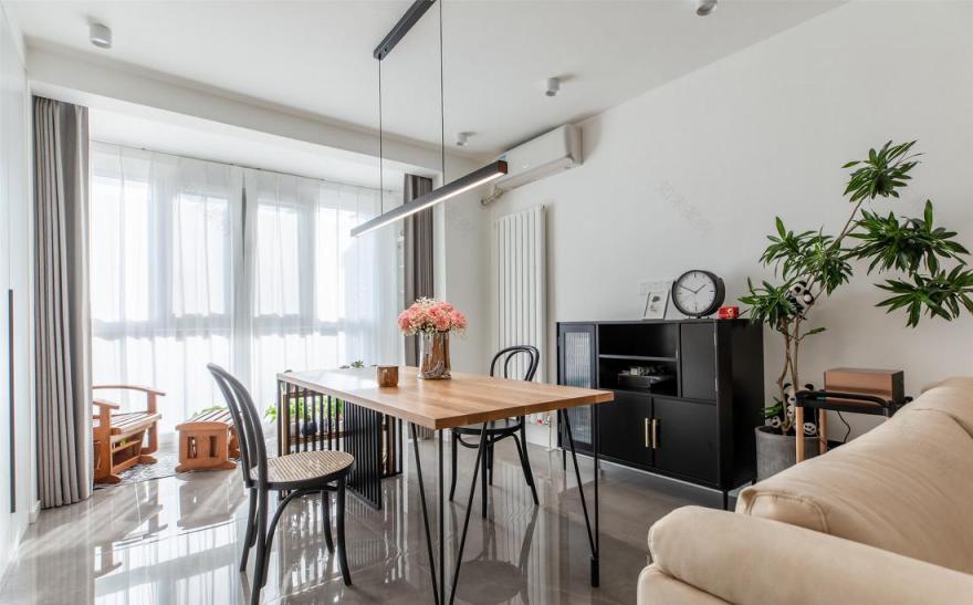 悬浮壁柜打造多彩客厅-5