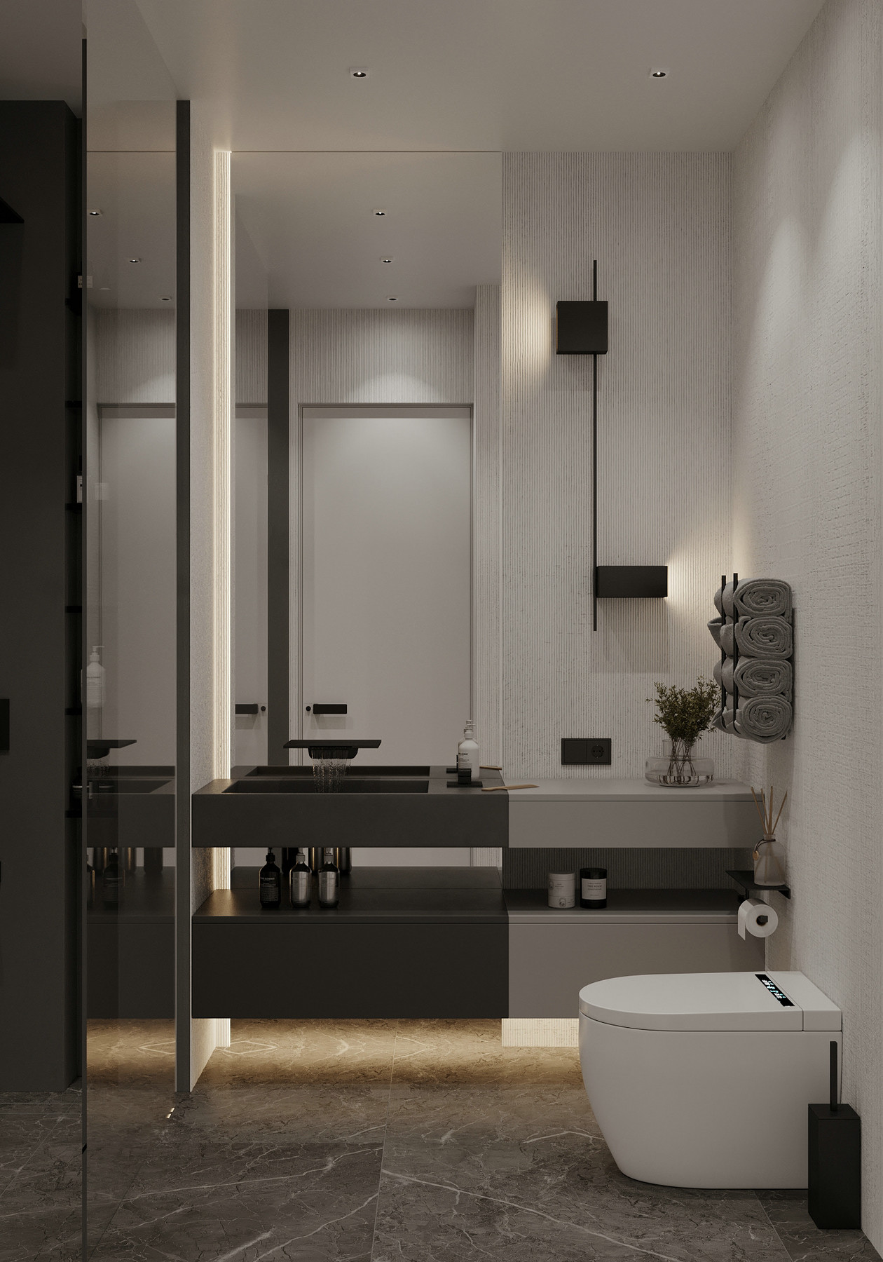 莫斯科灰色系公寓设计丨俄罗斯莫斯科-13