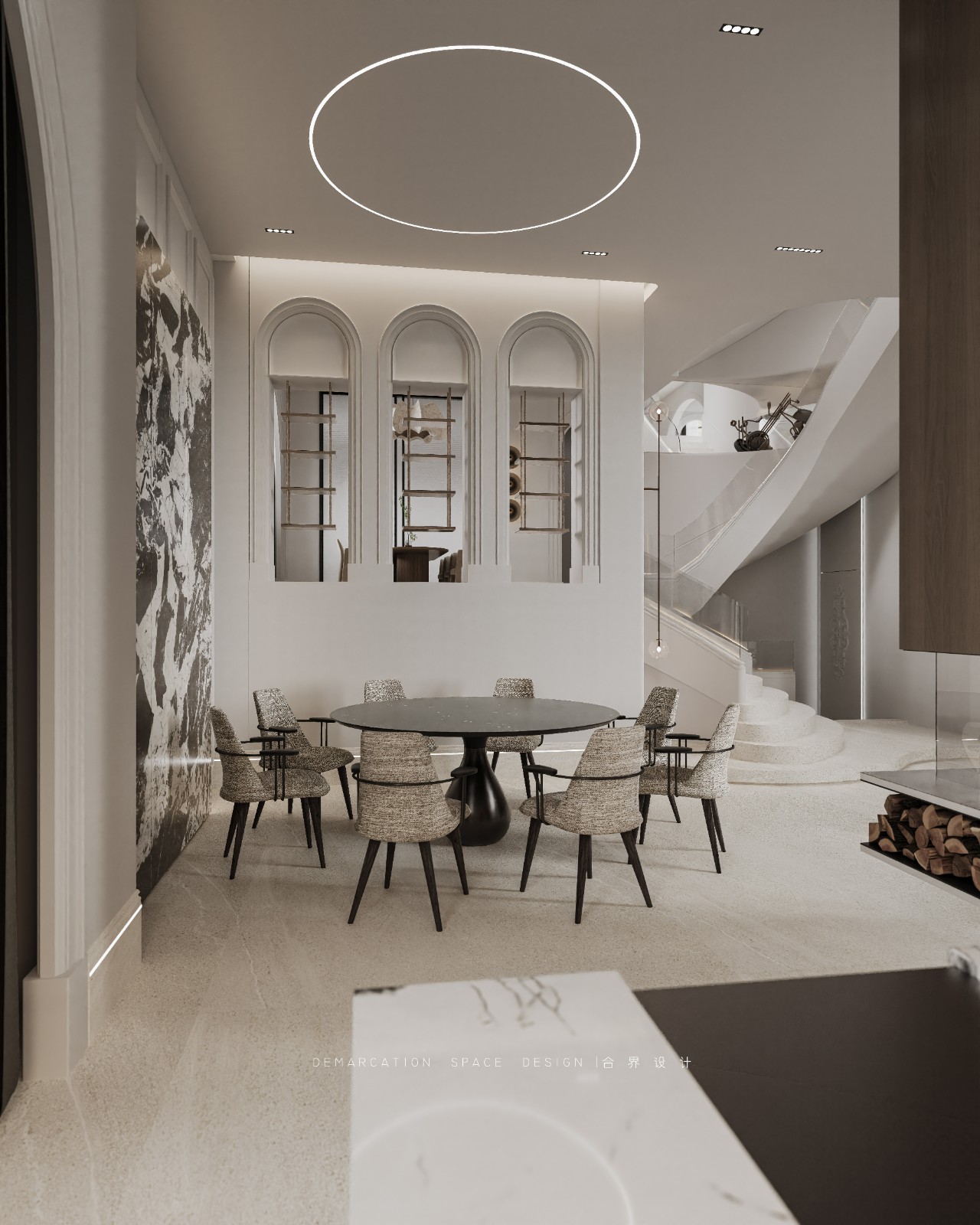 《摩·登》730㎡ 别墅私宅设计丨中国金华丨合界设计-7