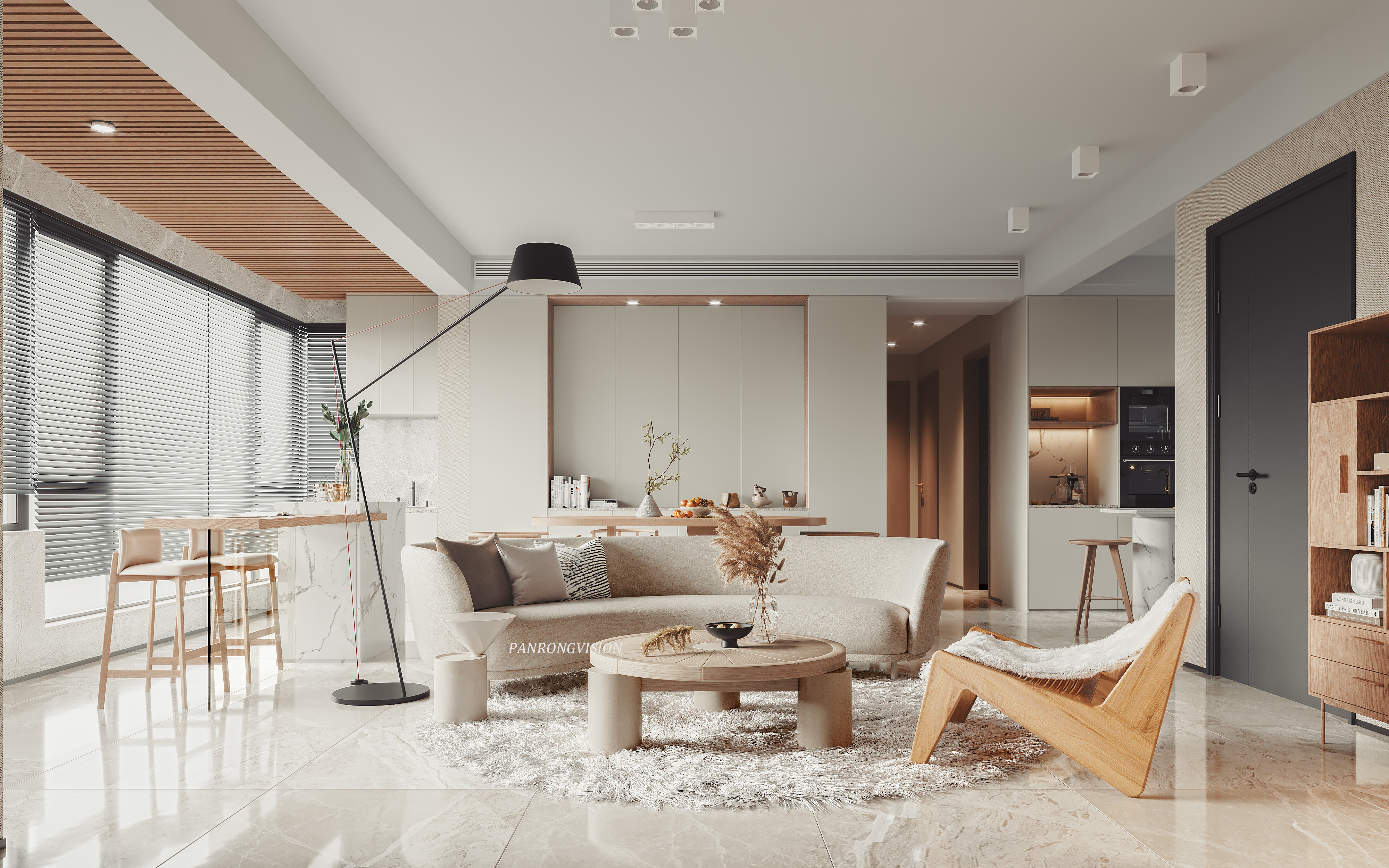 现代侘寂空间 | 3DMAX2019 打造极致美感-7