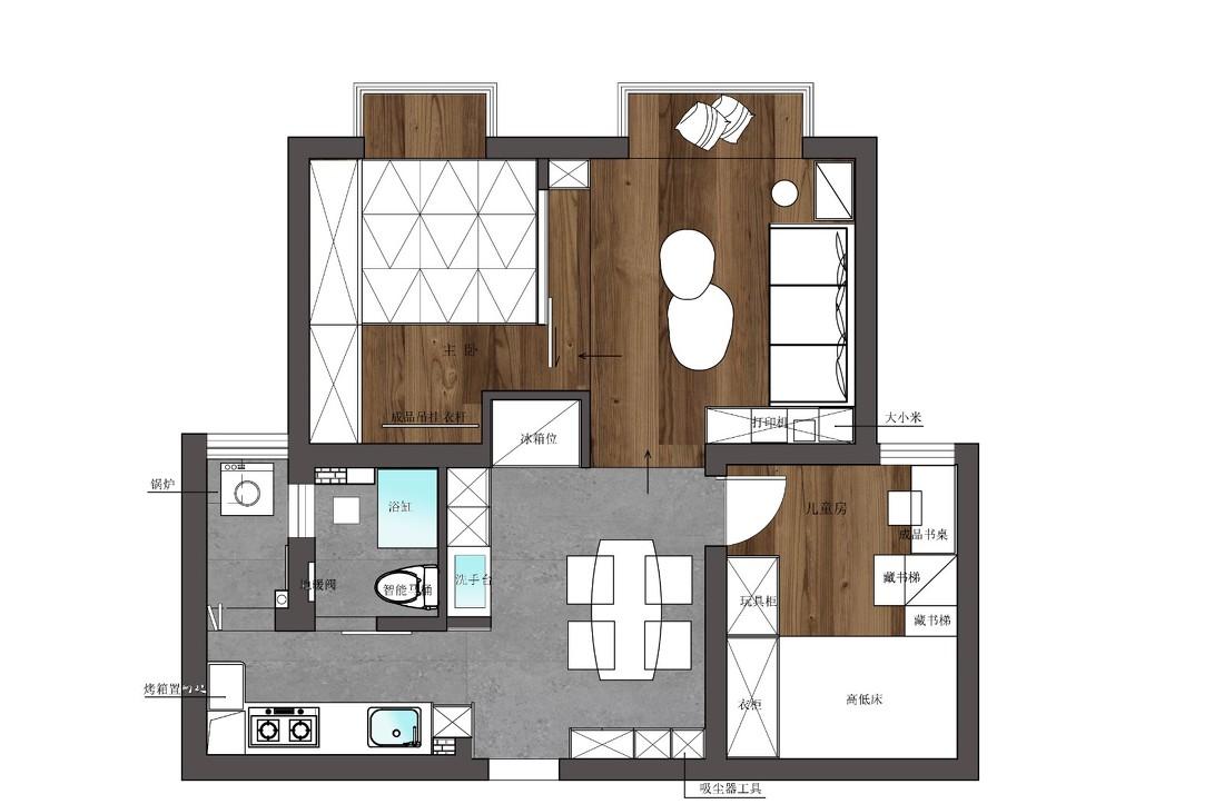 成都初懿空间设计 · 53㎡三口之家变形记-5