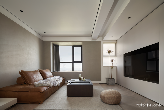 语文老师独居105㎡现代简约家:岛台餐桌、独立猫房、超大办公区-26