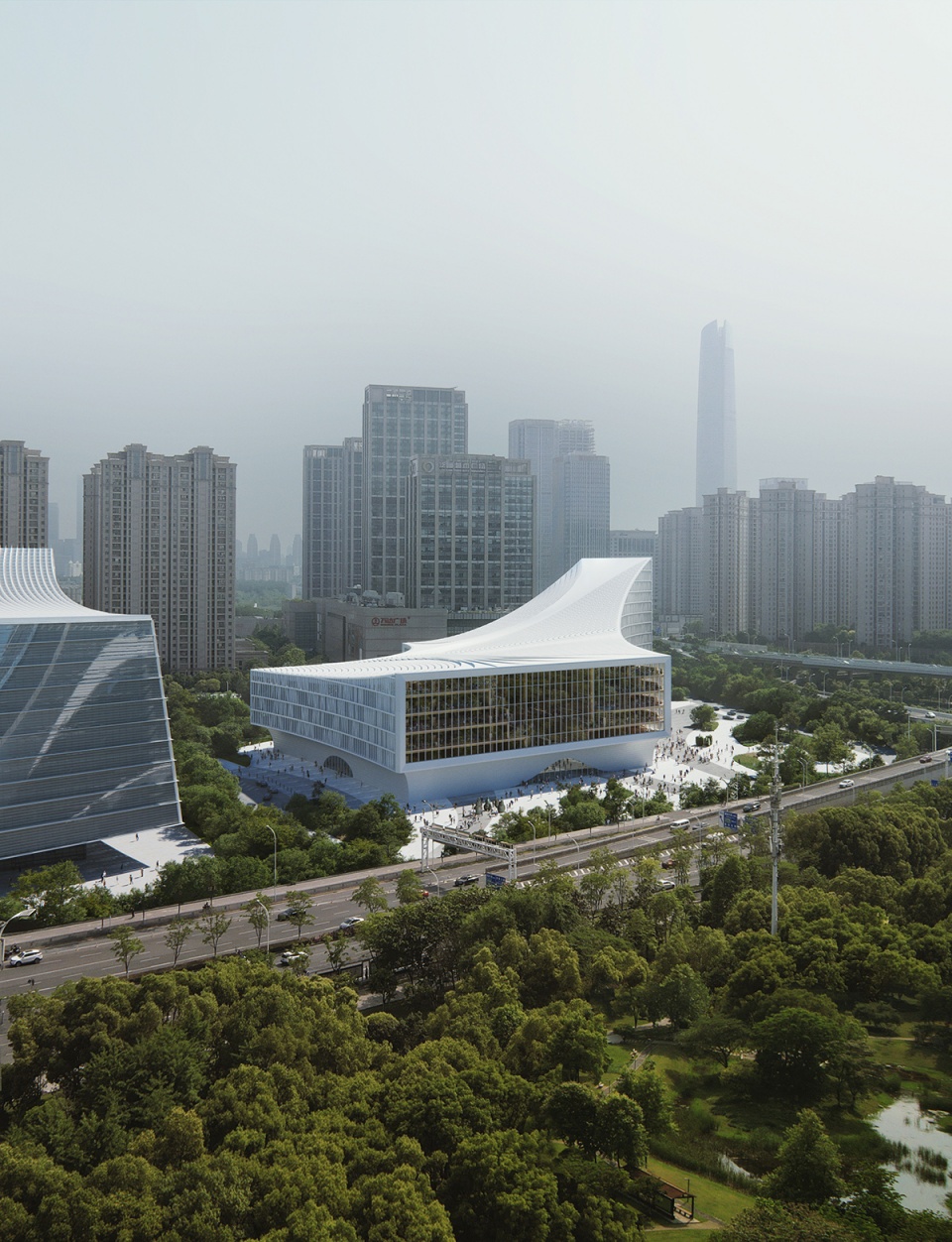 MVRDV 设计武汉图书馆新馆，融合传统与现代功能-7
