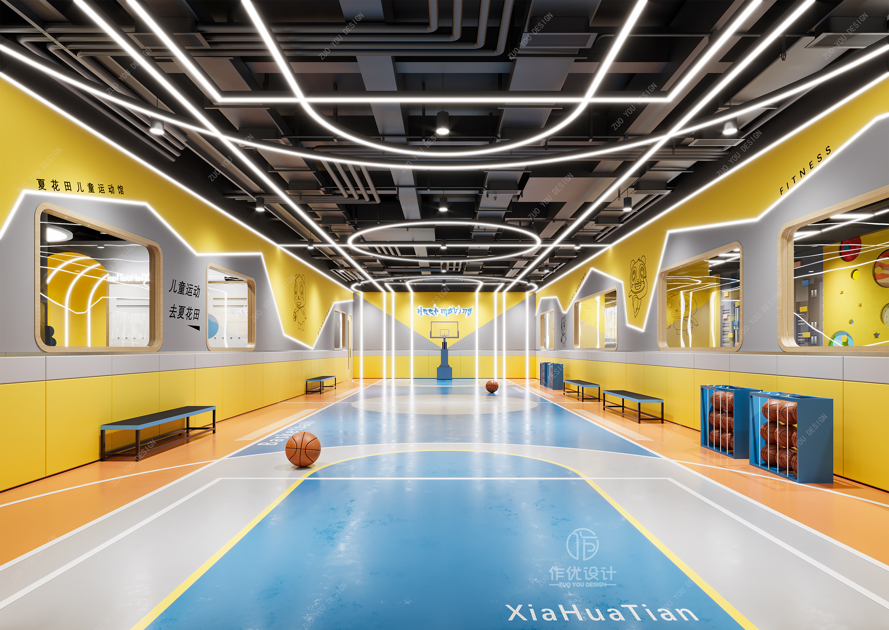 夏花田儿童运动馆丨中国茂名丨作优设计团队-10