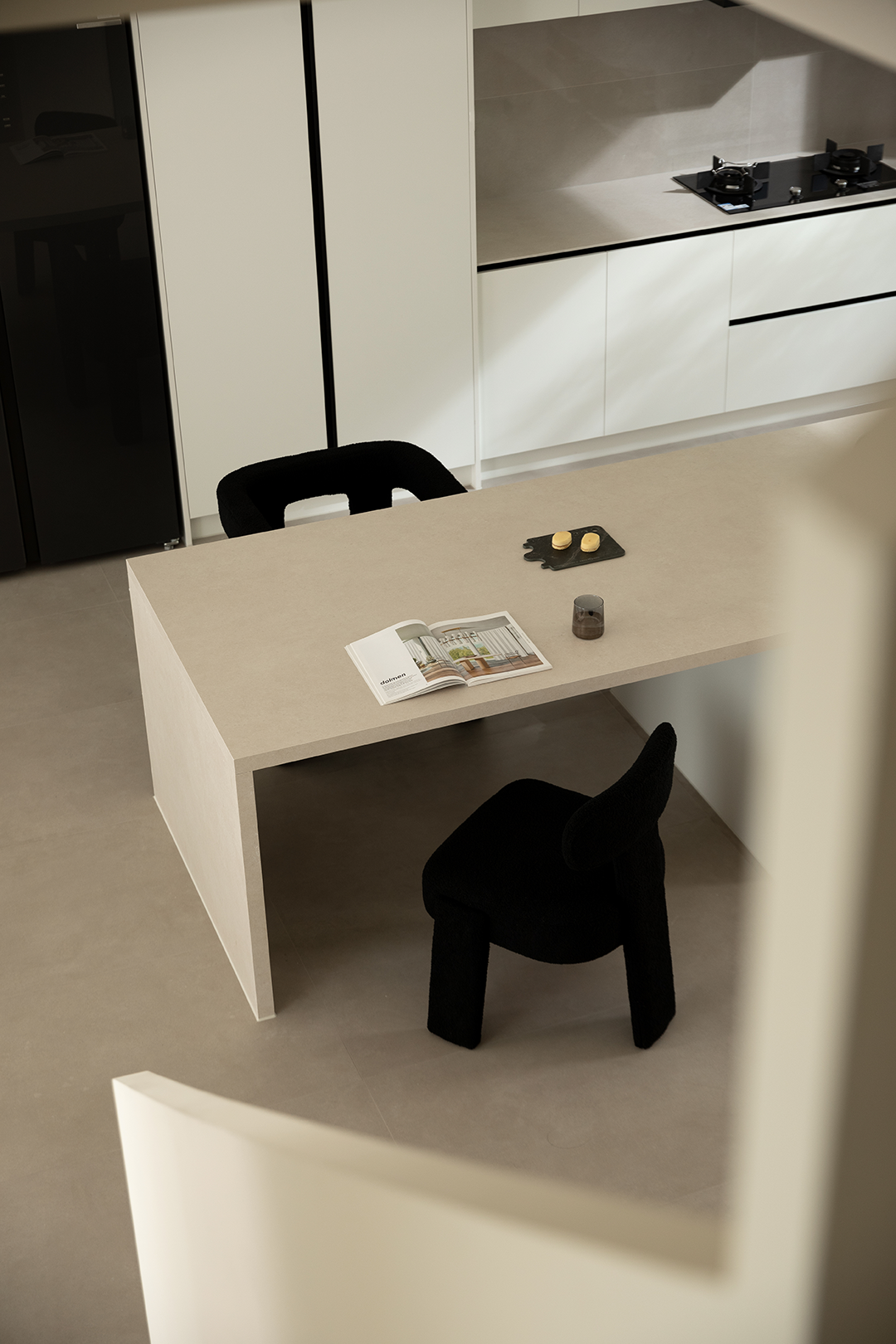 光之瀑布挑空别墅丨中国金华丨涵舍空间设计-40