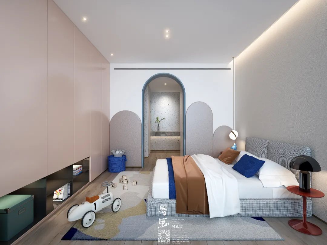 马思室内设计 | 现代轻奢别墅, 间至味是清欢-102